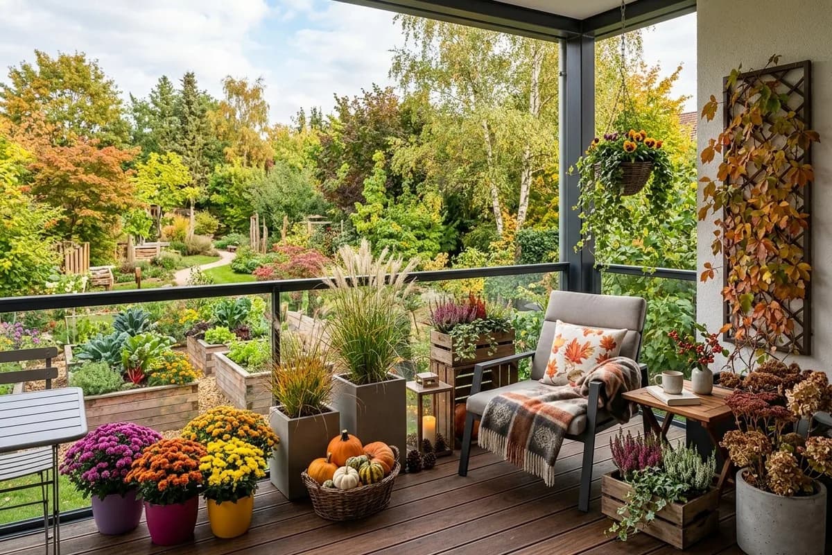Balkon im Herbst gestalten: 10 schöne Ideen – Titelbild