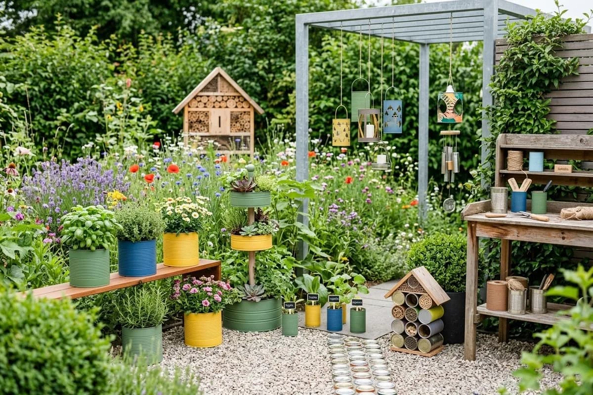 Dosen-Upcycling im Garten: 10 kreative Ideen – Titelbild