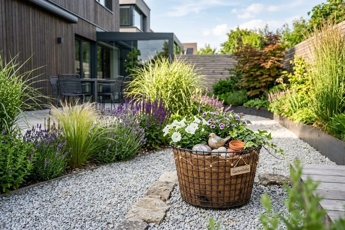 Drahtkorb dekorieren für den Garten: 11 schöne Ideen – Titelbild