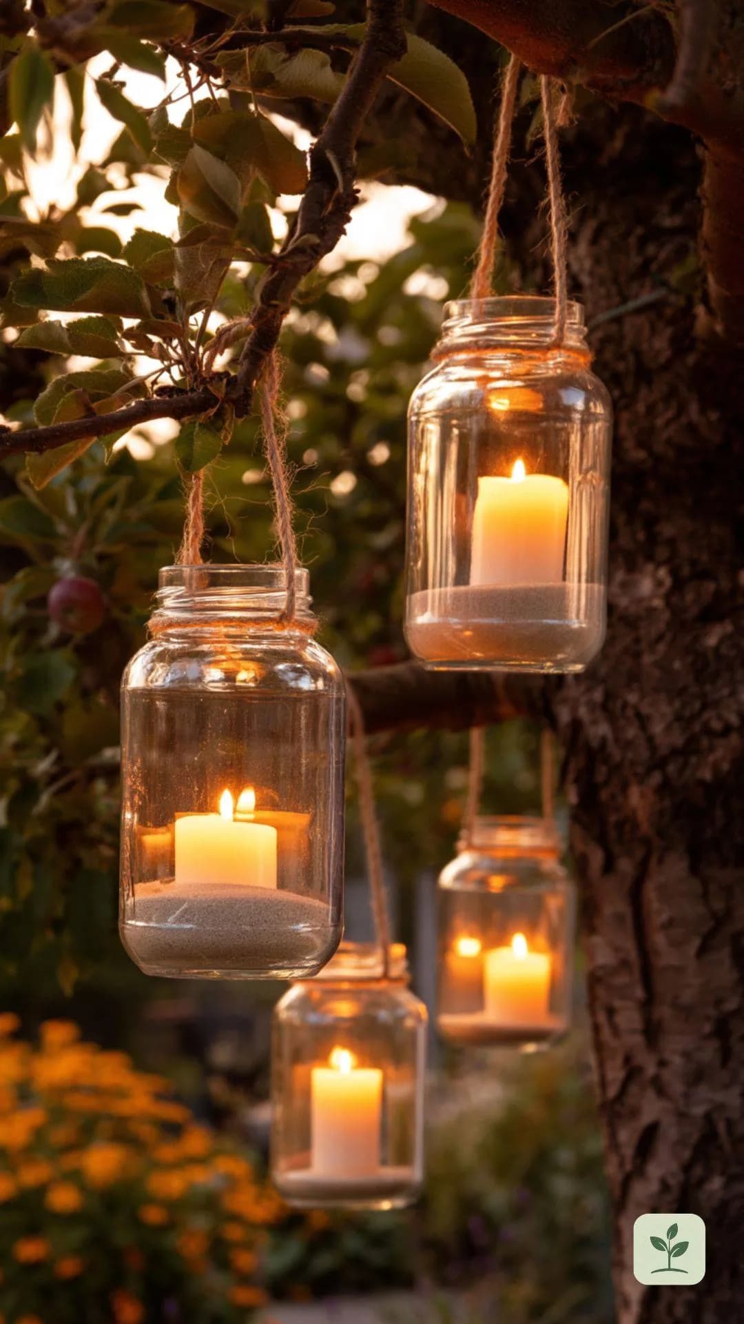 garten-deko-ideen-einmachglaeser-windlichter