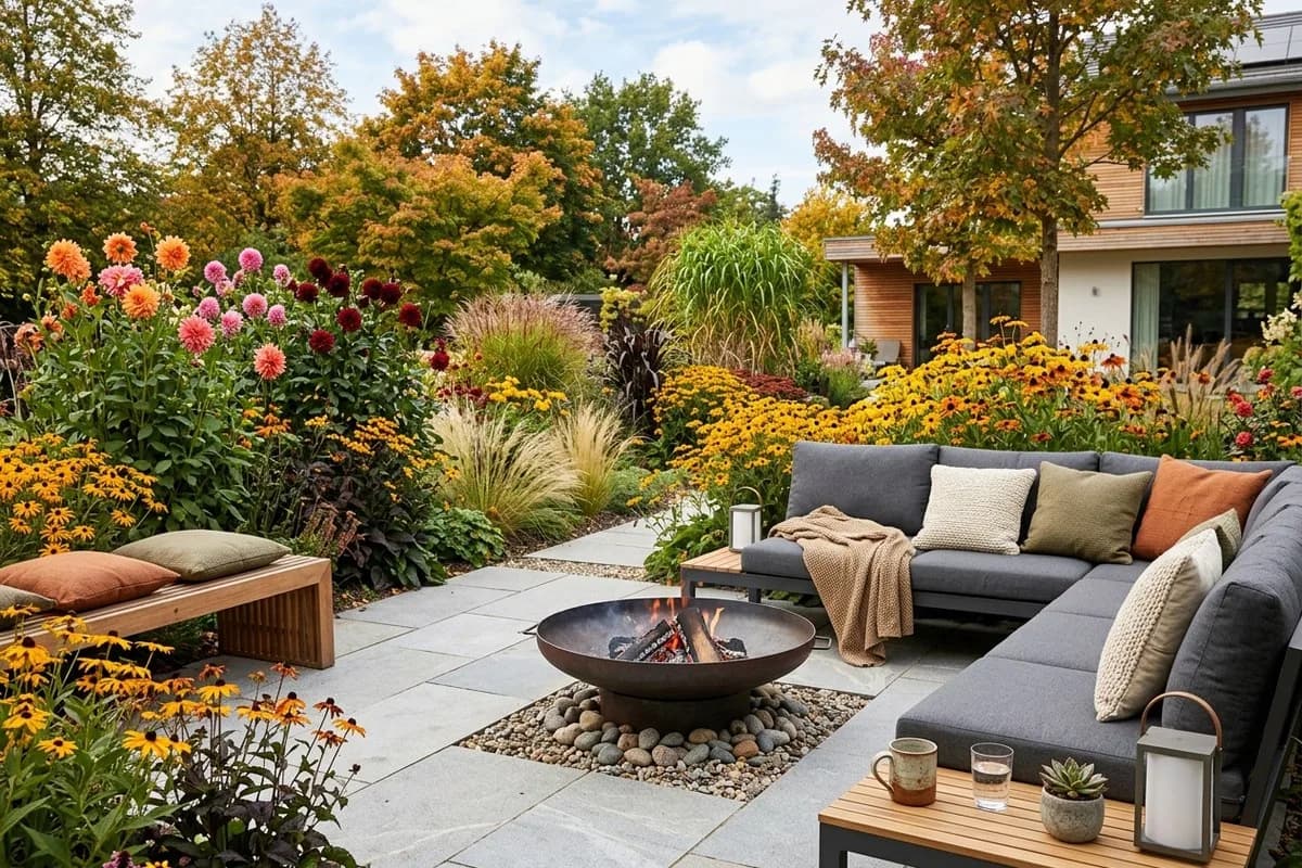 Feuerstelle mit Sitzecke im Garten: 10 Ideen – Titelbild