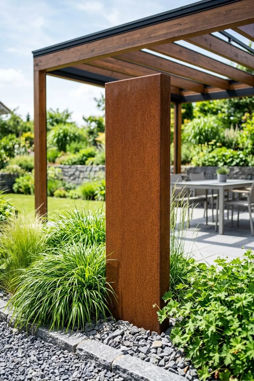Edelrost-Stele: Der moderne Blickfang – Steelen im Garten: 10 schöne Ideen