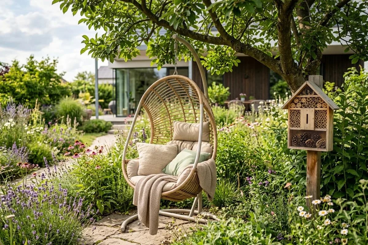 Hängesessel im Garten: 7 gemütliche Ideen – Titelbild