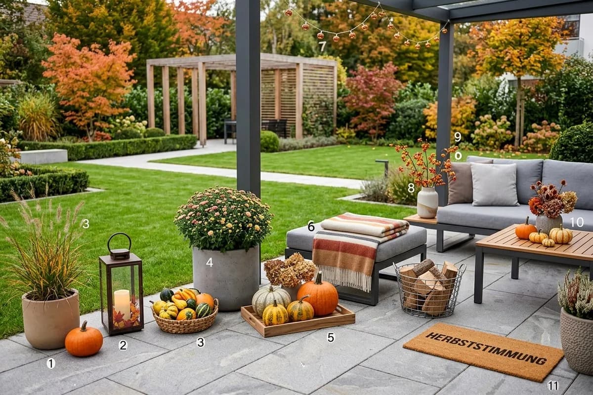 Herbstdeko auf der Terrasse: 11 schöne Ideen – Titelbild
