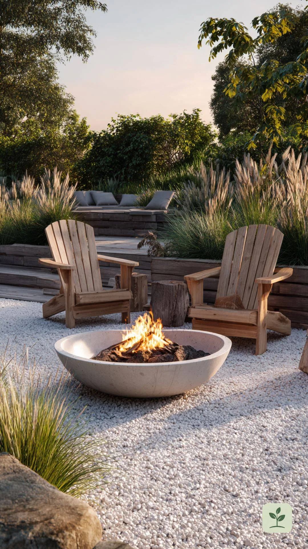 kiesbett-adirondack-feuerstelle-garten-sitzgelegenheit