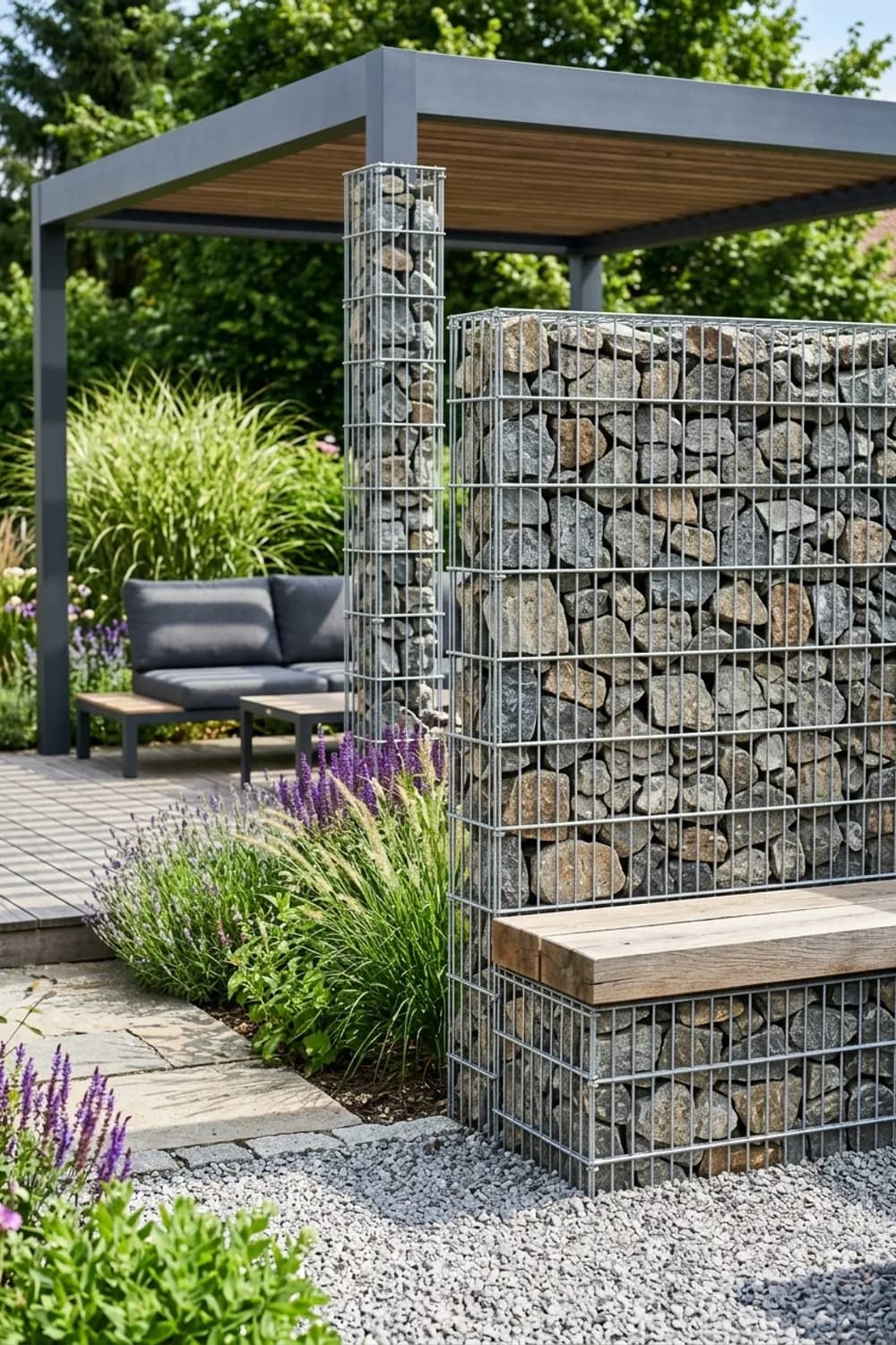 Gabionen: Moderne Akzente setzen – Natursteine im Garten: 9 schöne Ideen