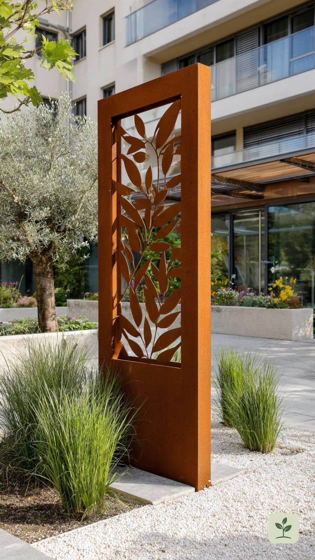 sichtschutz-garten-ideen-cortenstahl