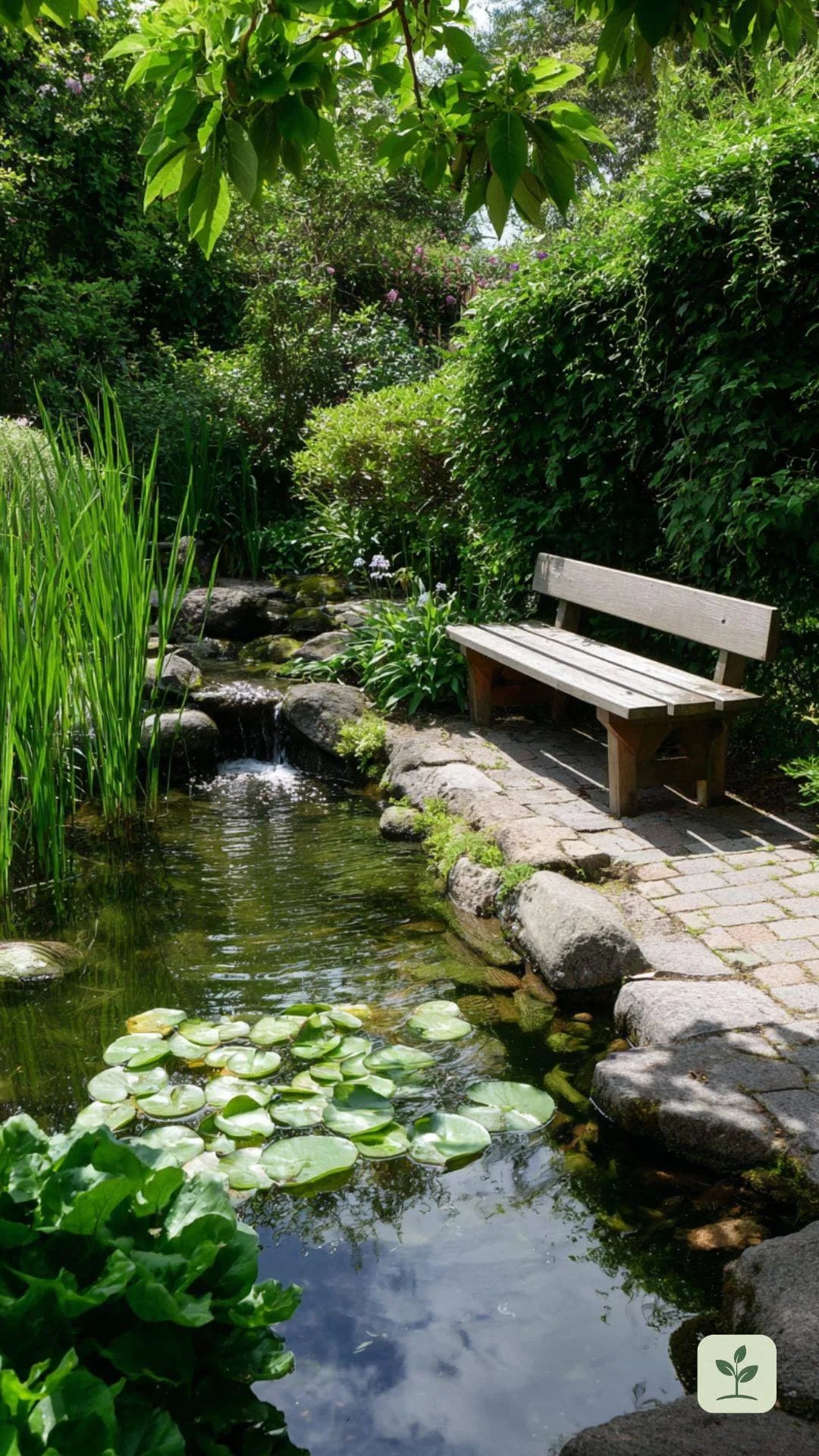 sitzecke-garten-wasser-entspannung