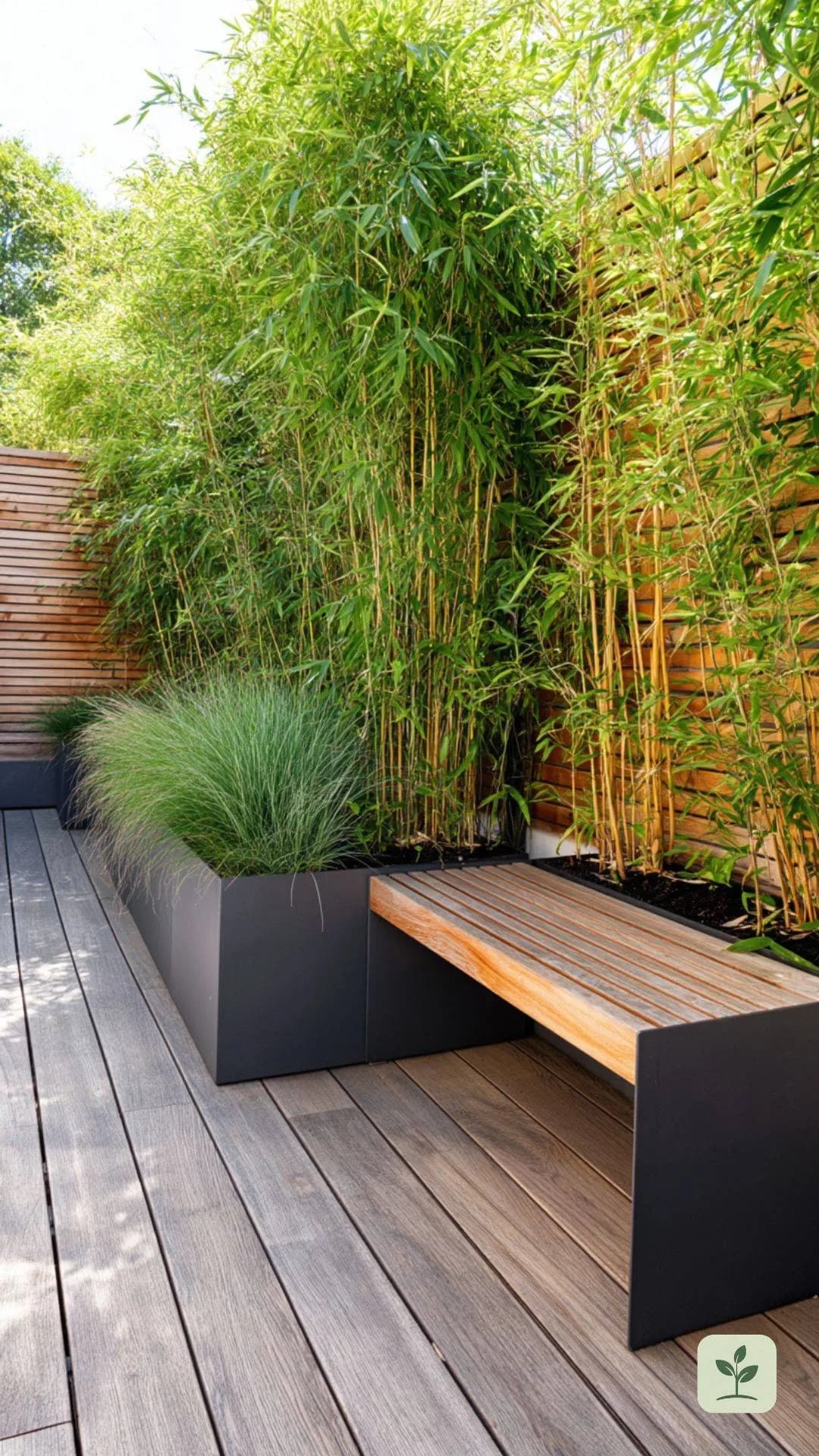 terrasse-gestalten-ideen-sichtschutz-bambus