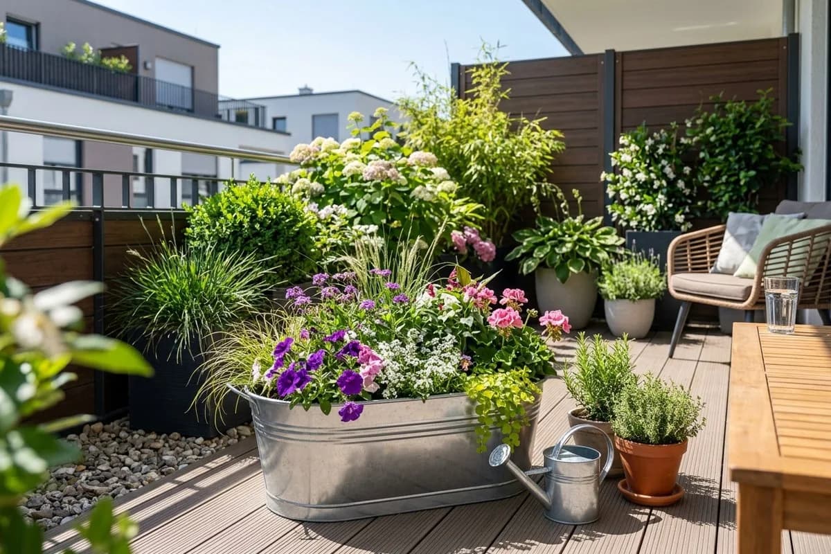 Zinkwanne dekorieren im Garten: 10 schöne Ideen – Titelbild