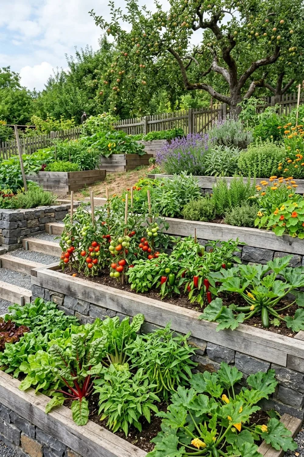 Der leckere Nutzgarten: Ernten auf jeder Ebene – Abgestufter Garten: 7 schöne Ideen