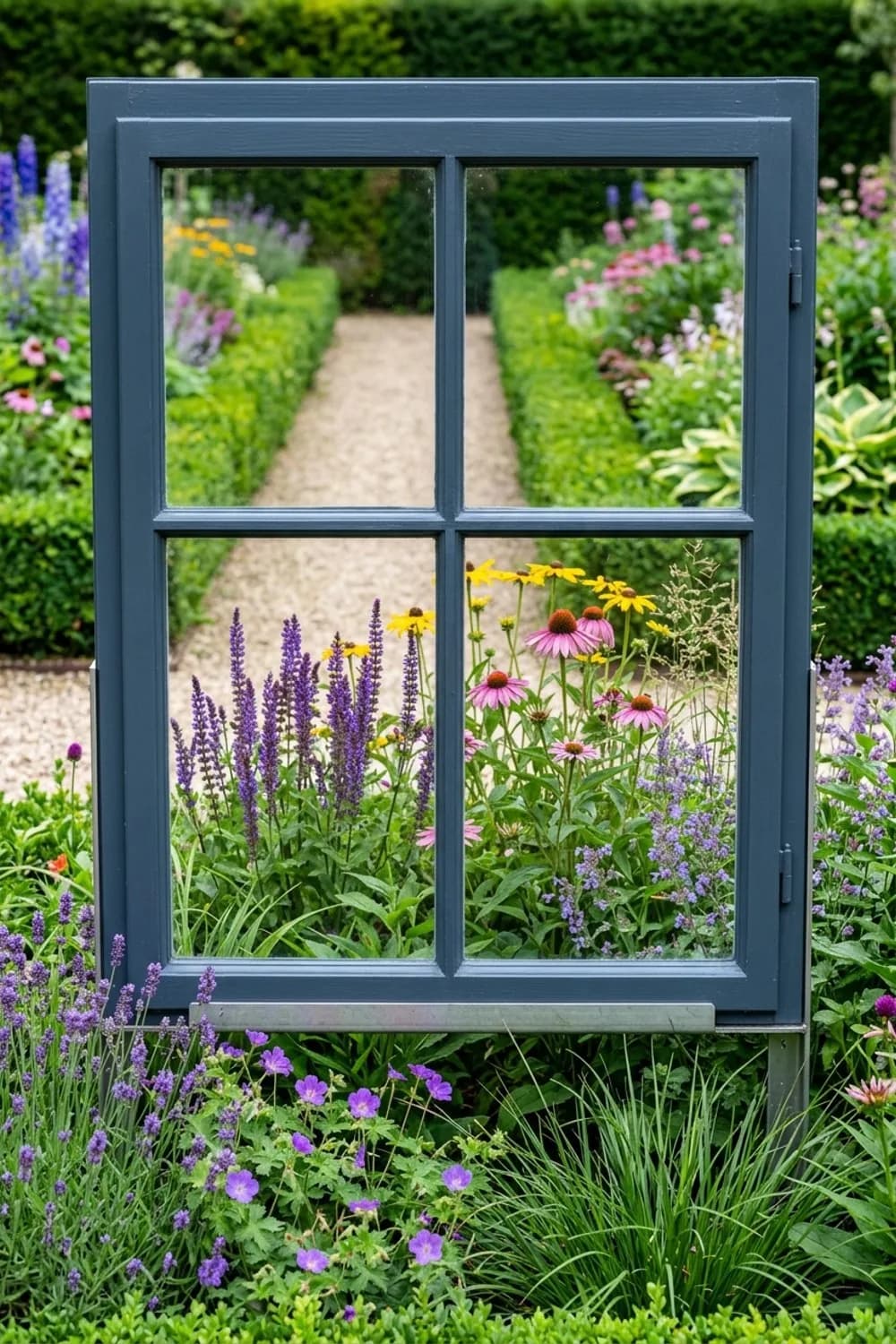 Das dekorative Gartenbild: Ein Rahmen für die Natur – Alte Fenster als Deko im Garten: 7 kreative Ideen