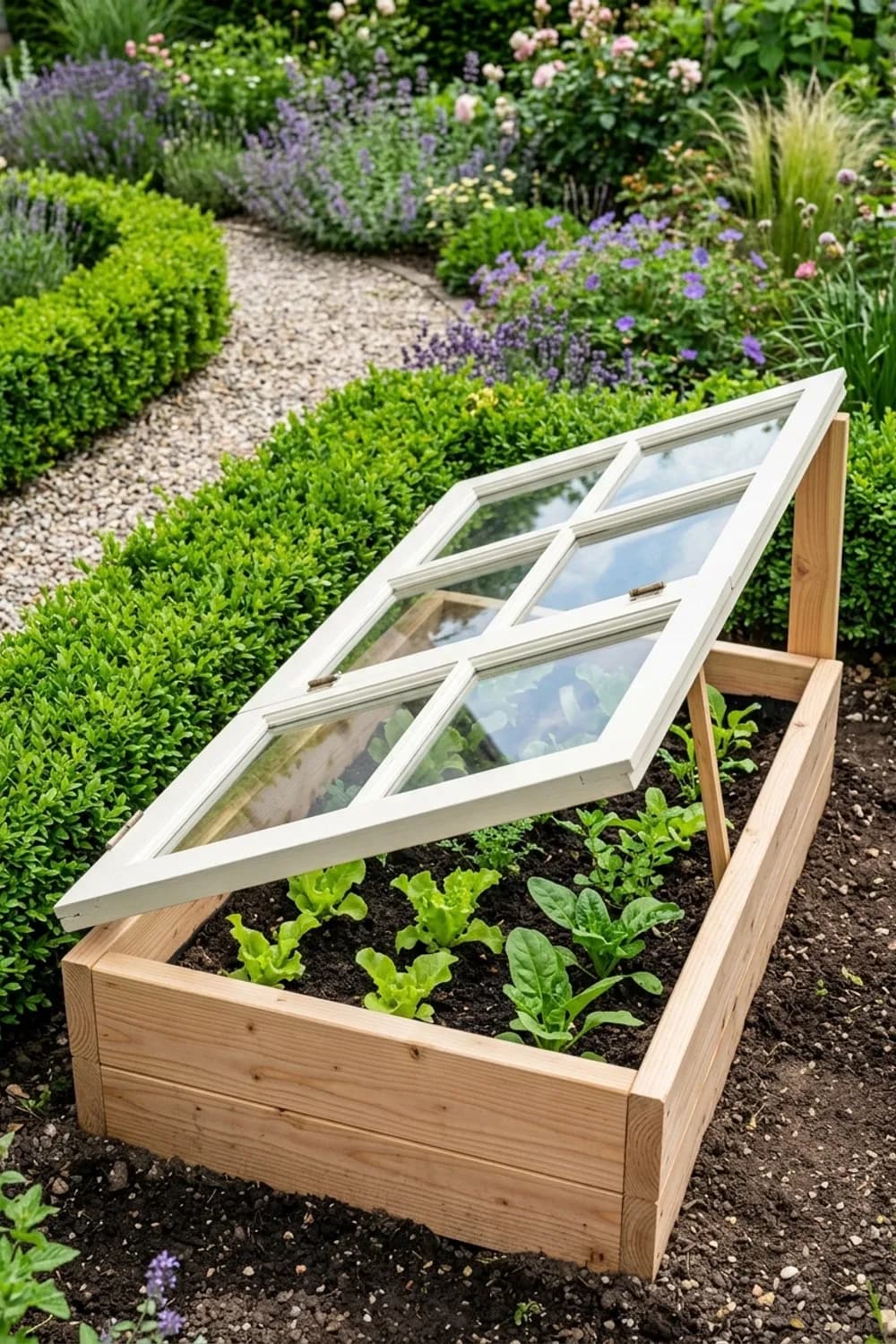 Das Mini-Frühbeet: Schützendes Dach für junge Pflänzchen – Alte Fenster als Deko im Garten: 7 kreative Ideen