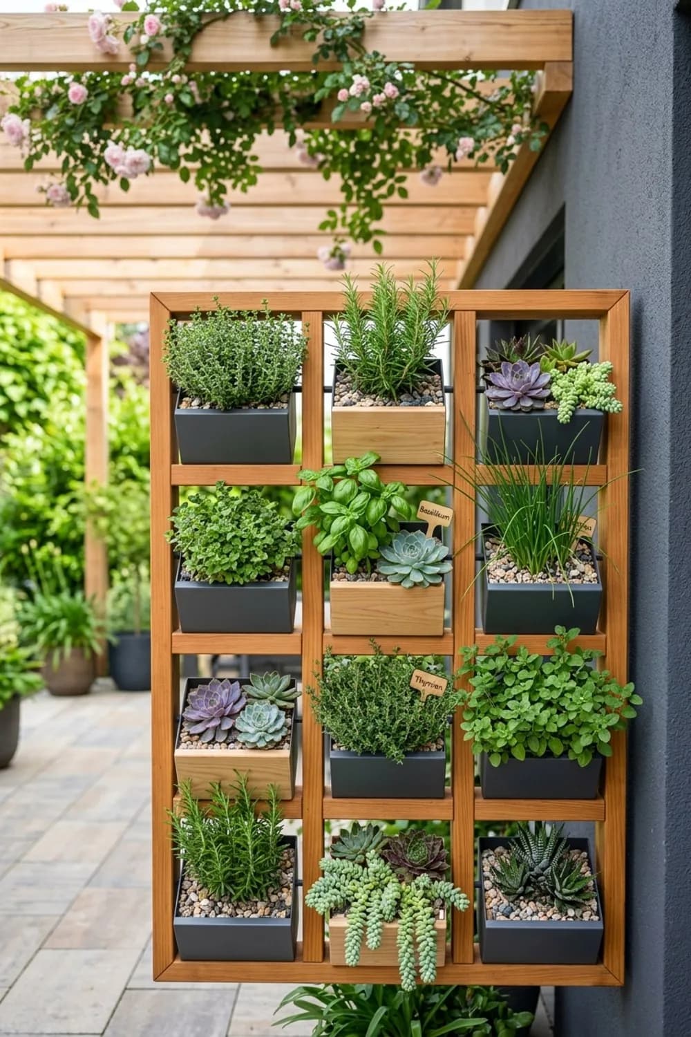 Der vertikale Pflanzkasten: Kräuter und Sukkulenten auf Augenhöhe – Alte Fenster als Deko im Garten: 7 kreative Ideen