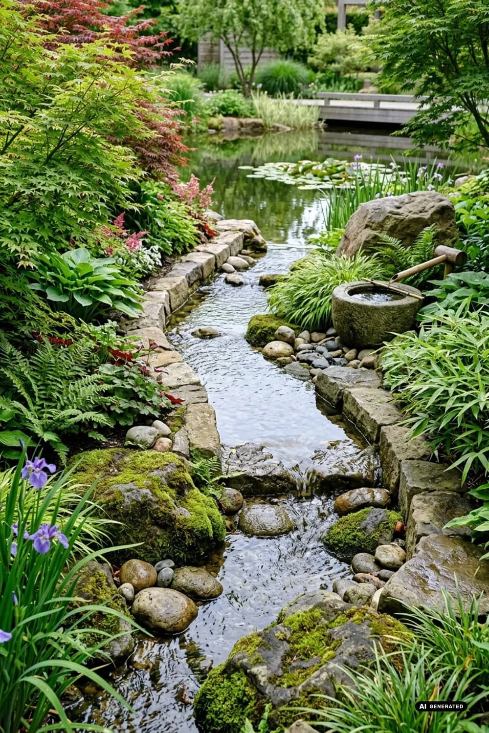 Der japanische Zen-Bachlauf: Harmonie und Meditation – Bachlauf im Garten anlegen: 11 schöne Ideen