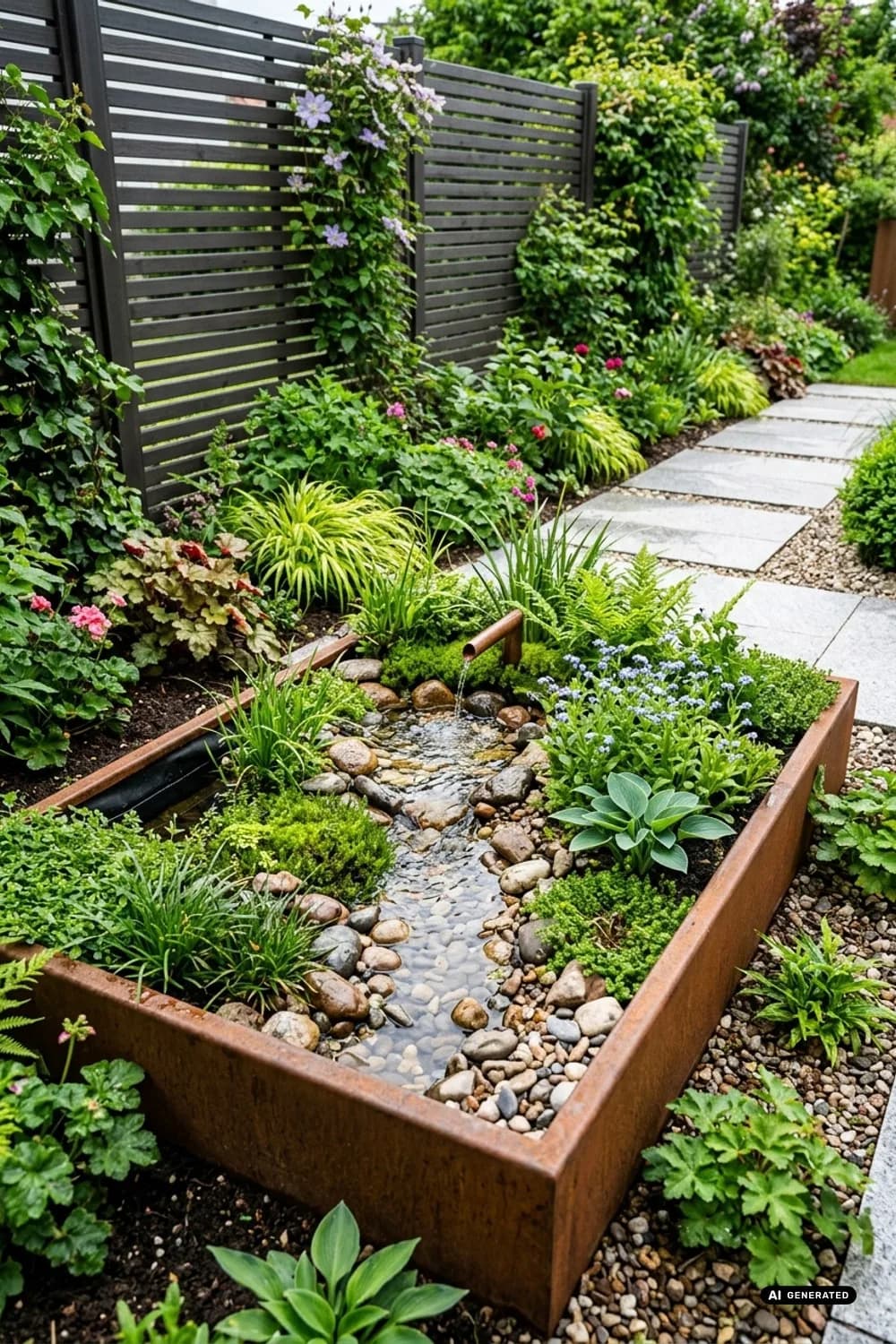 Der Mini-Bachlauf: Großes Glück auf kleinem Raum – Bachlauf im Garten anlegen: 11 schöne Ideen