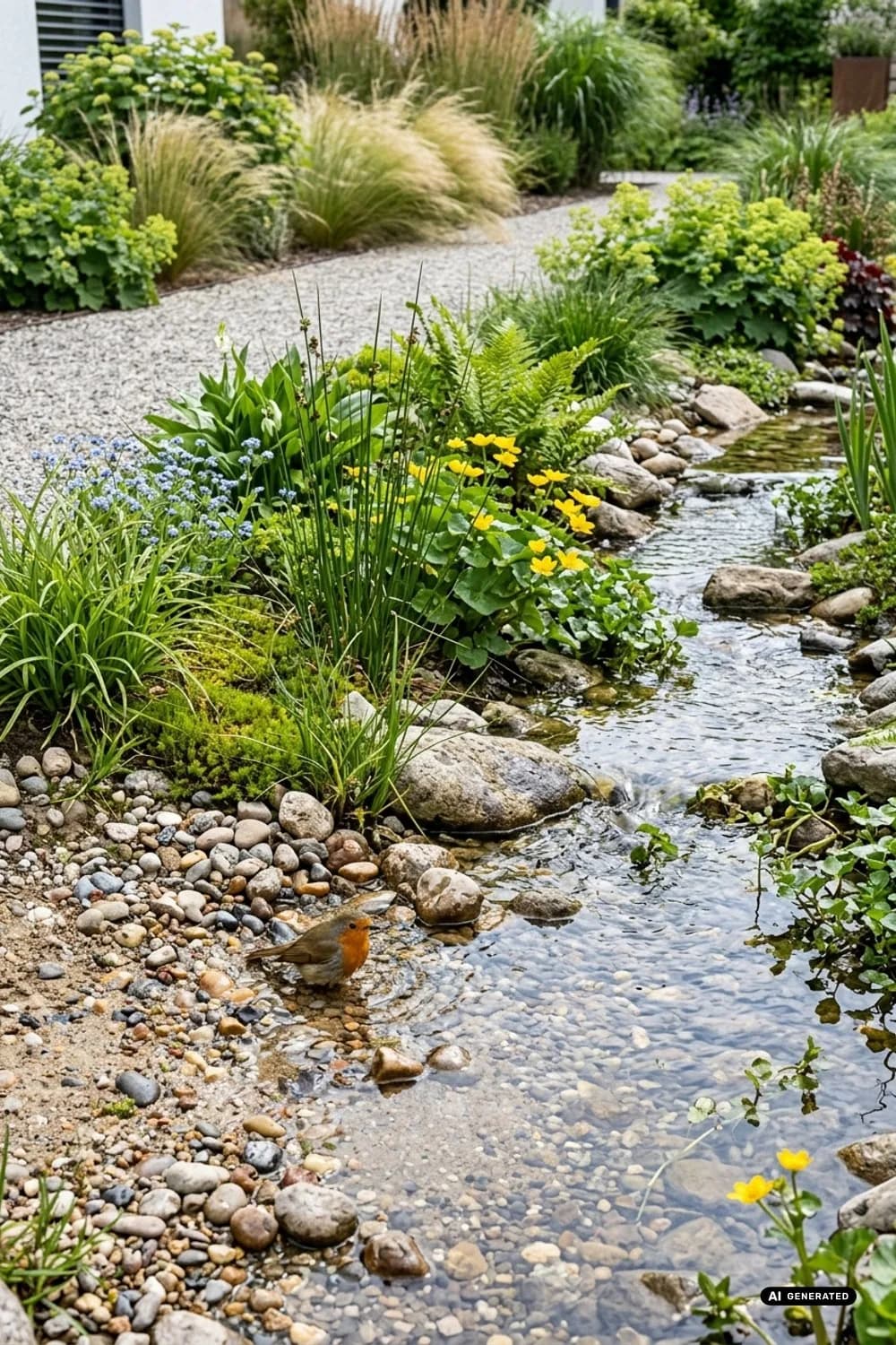 Der ökologische Bachlauf: Ein Paradies für Tiere – Bachlauf im Garten anlegen: 11 schöne Ideen
