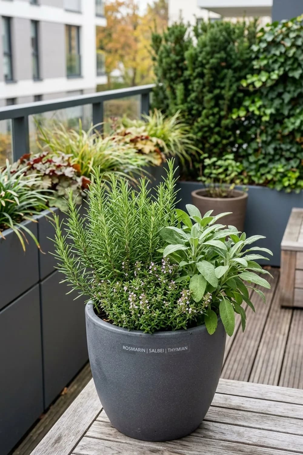 Herbstliche Kräuter: Würziges Grün für Küche und Auge – Balkon im Herbst gestalten: 10 schöne Ideen