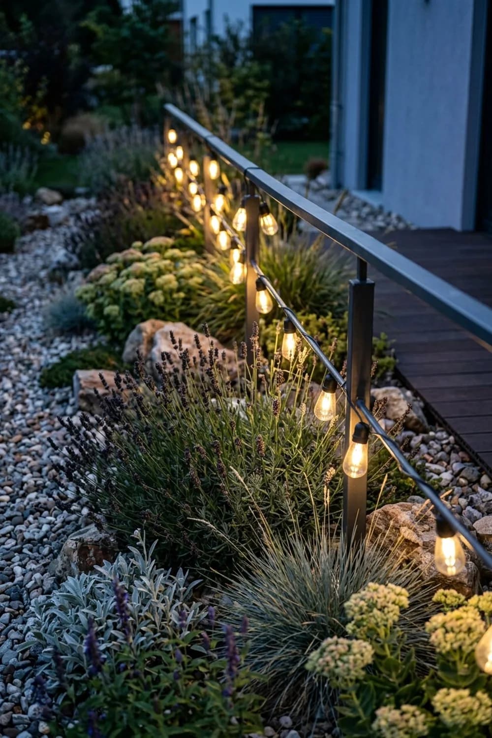 Lichterketten und Laternen: Gemütliches Licht für dunkle Abende – Balkon im Herbst gestalten: 10 schöne Ideen
