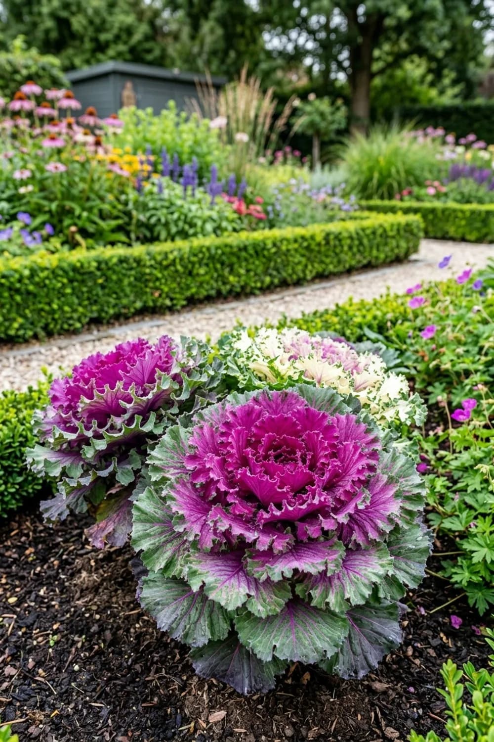 Zierkohl (Brassica oleracea): Extravagante Blattrosetten als Hingucker – Balkon im Herbst gestalten: 10 schöne Ideen
