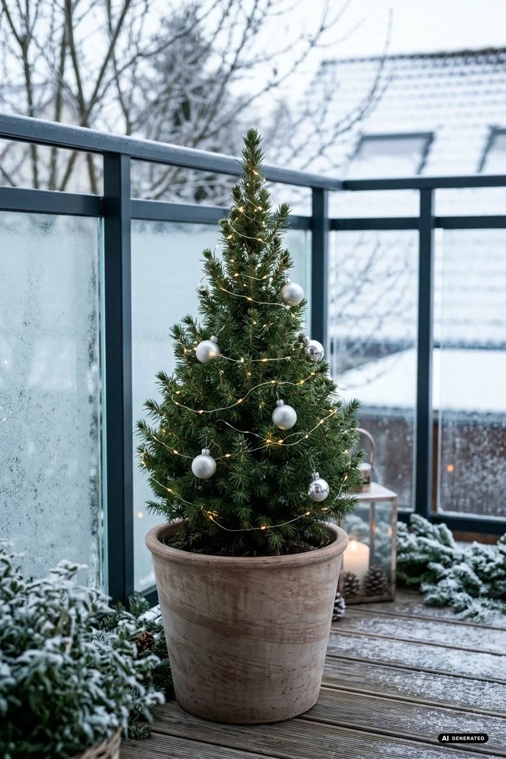 Die Zuckerhutfichte: Der kleine Weihnachtsbaum für draußen – 20 Ideen für einen weihnachtlichen Balkon – klein, aber festlich