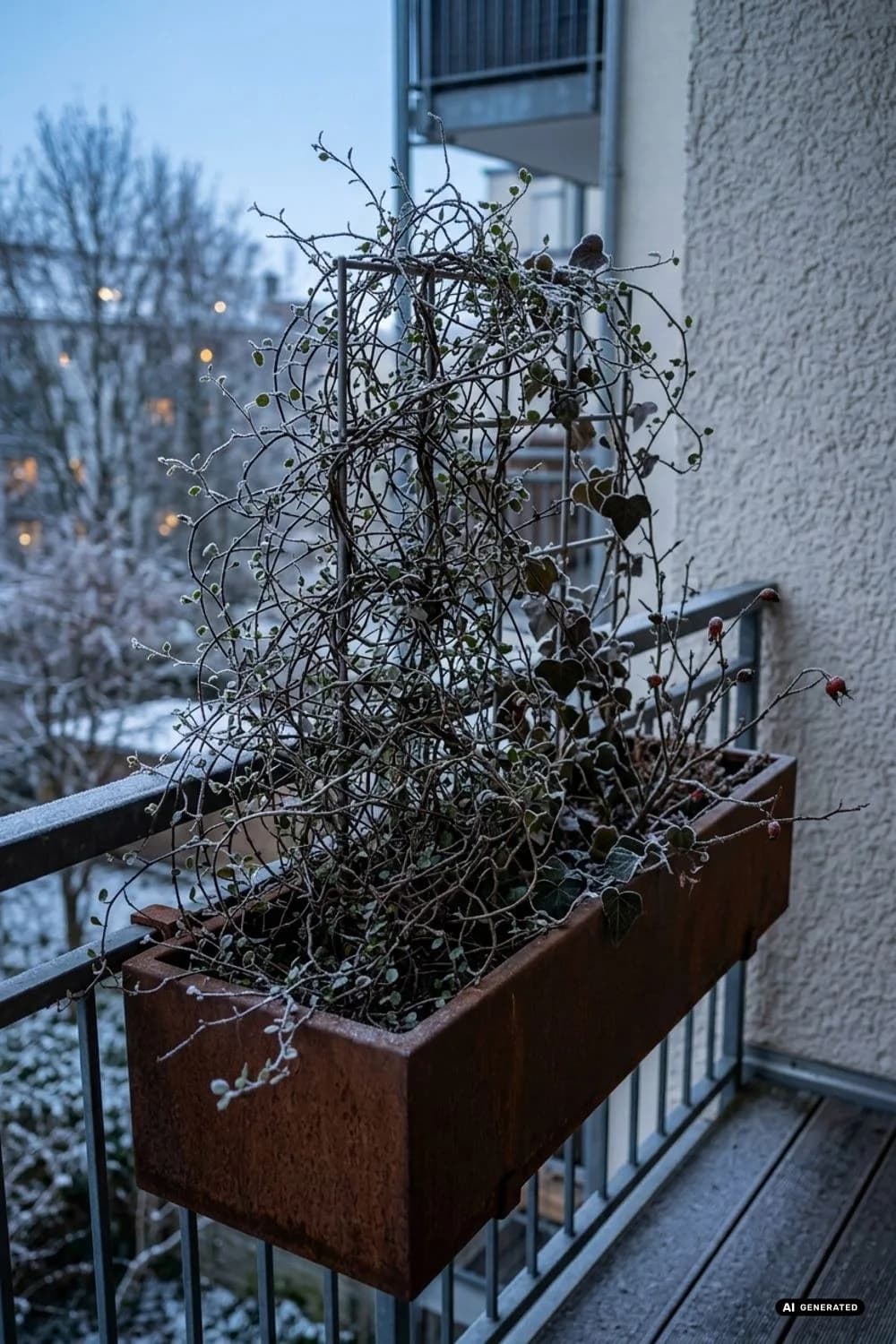 Drahtstrauch (Muehlenbeckia complexa): Bizarrer Wuchs mit Charme – 12 Ideen für Balkonkästen im Winter (ohne Blüten, trotzdem schön)