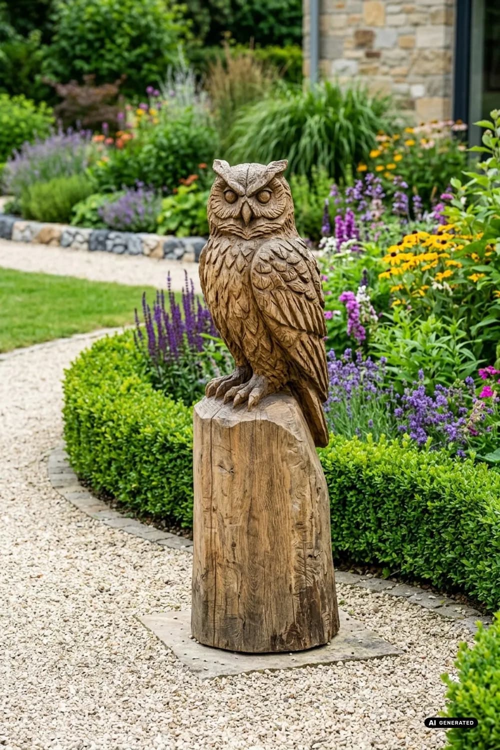 Kunstvolle Schnitzerei: Deine eigene Gartenskulptur – Baumstamm im Garten dekorieren: 9 schöne Ideen