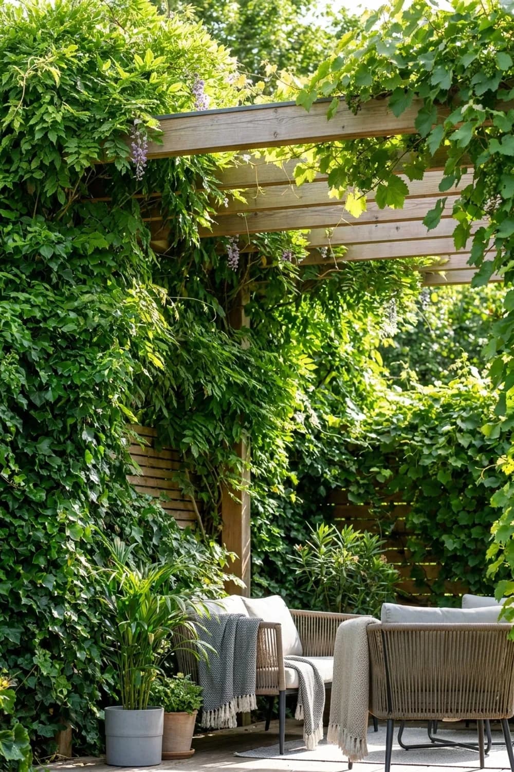 Kletterpflanzen für verwunschene Wände: Grüne Vorhänge der Natur – Boho-Garten gestalten: 8 schöne Ideen