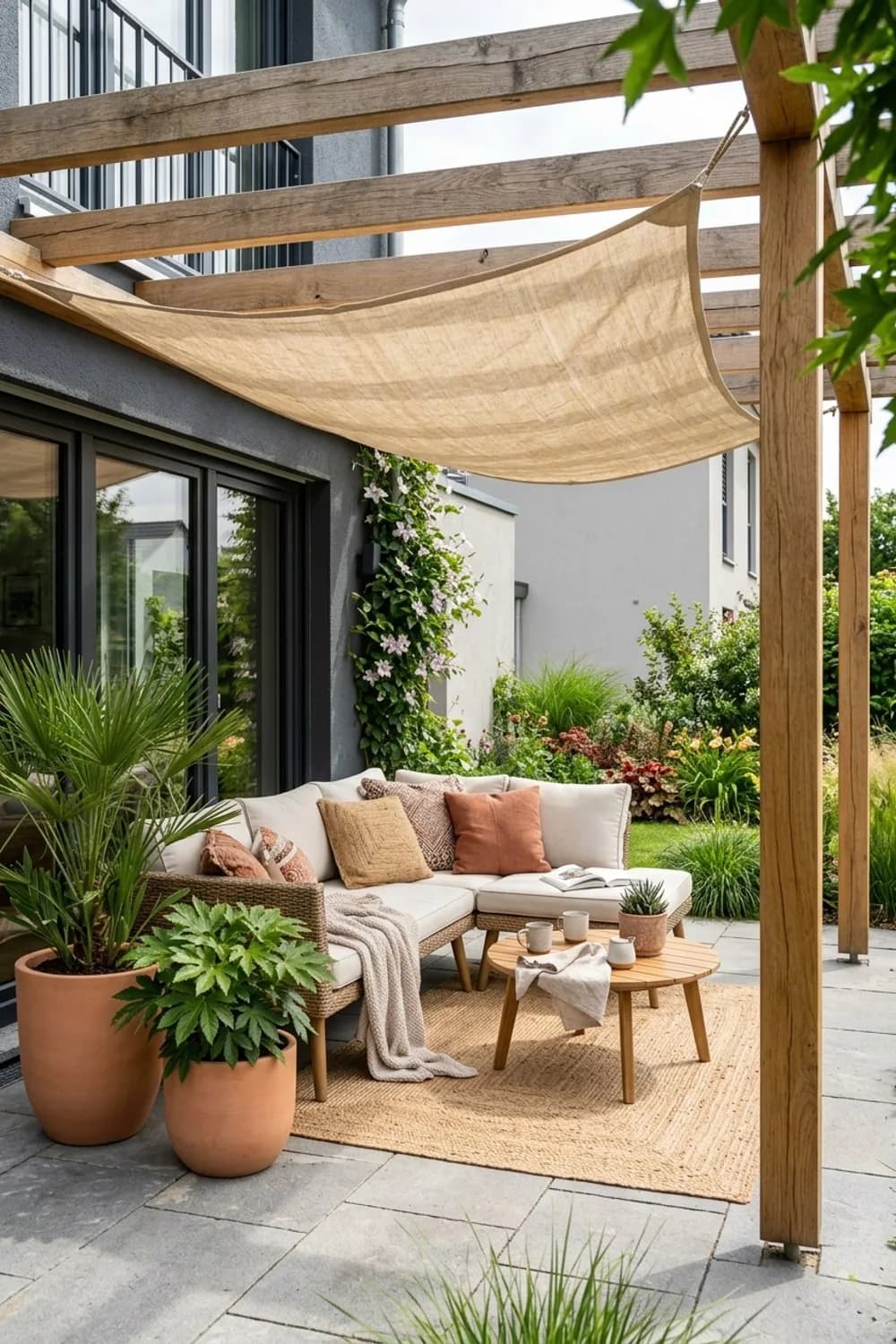 Sonnenschutz mit Stil: Schatten im Bohemian-Look – Boho-Terrasse Outdoor: 10 schöne Ideen