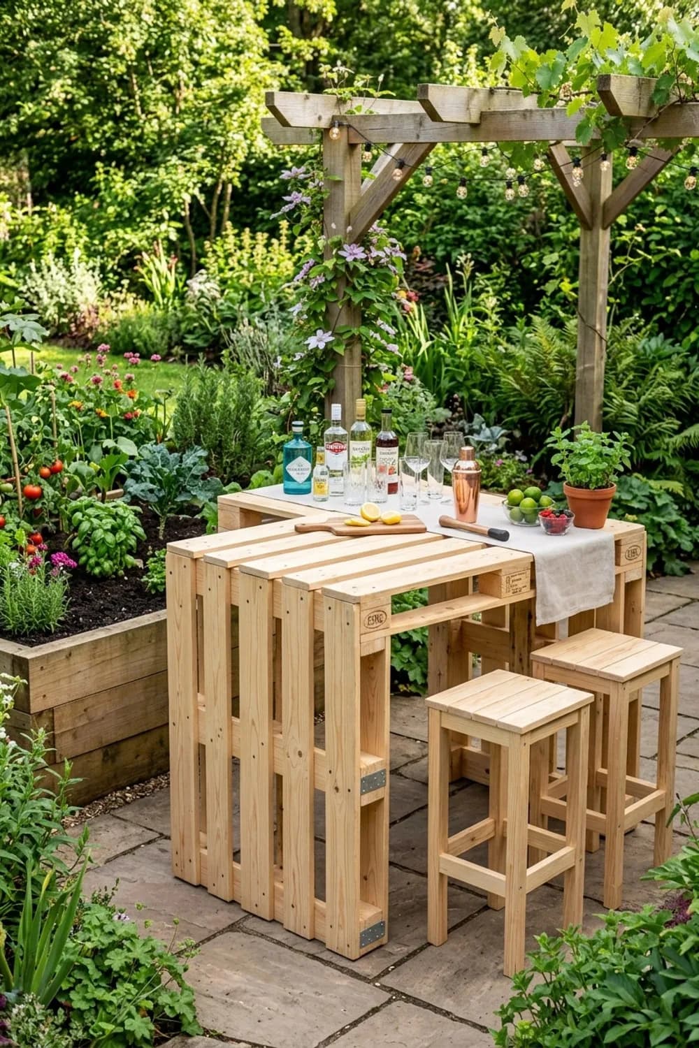 Die coole Gartenbar: Der Treffpunkt für deine nächste Party – Europaletten-Ideen für den Garten: 11 kreative Projekte