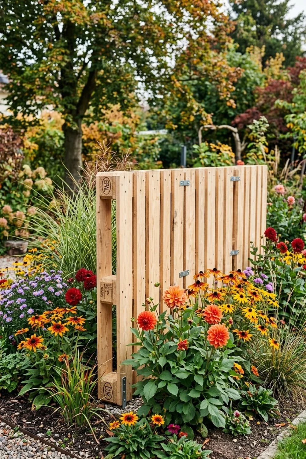 Die dekorative Sichtschutzwand: Mehr Privatsphäre im Grünen – Europaletten-Ideen für den Garten: 11 kreative Projekte