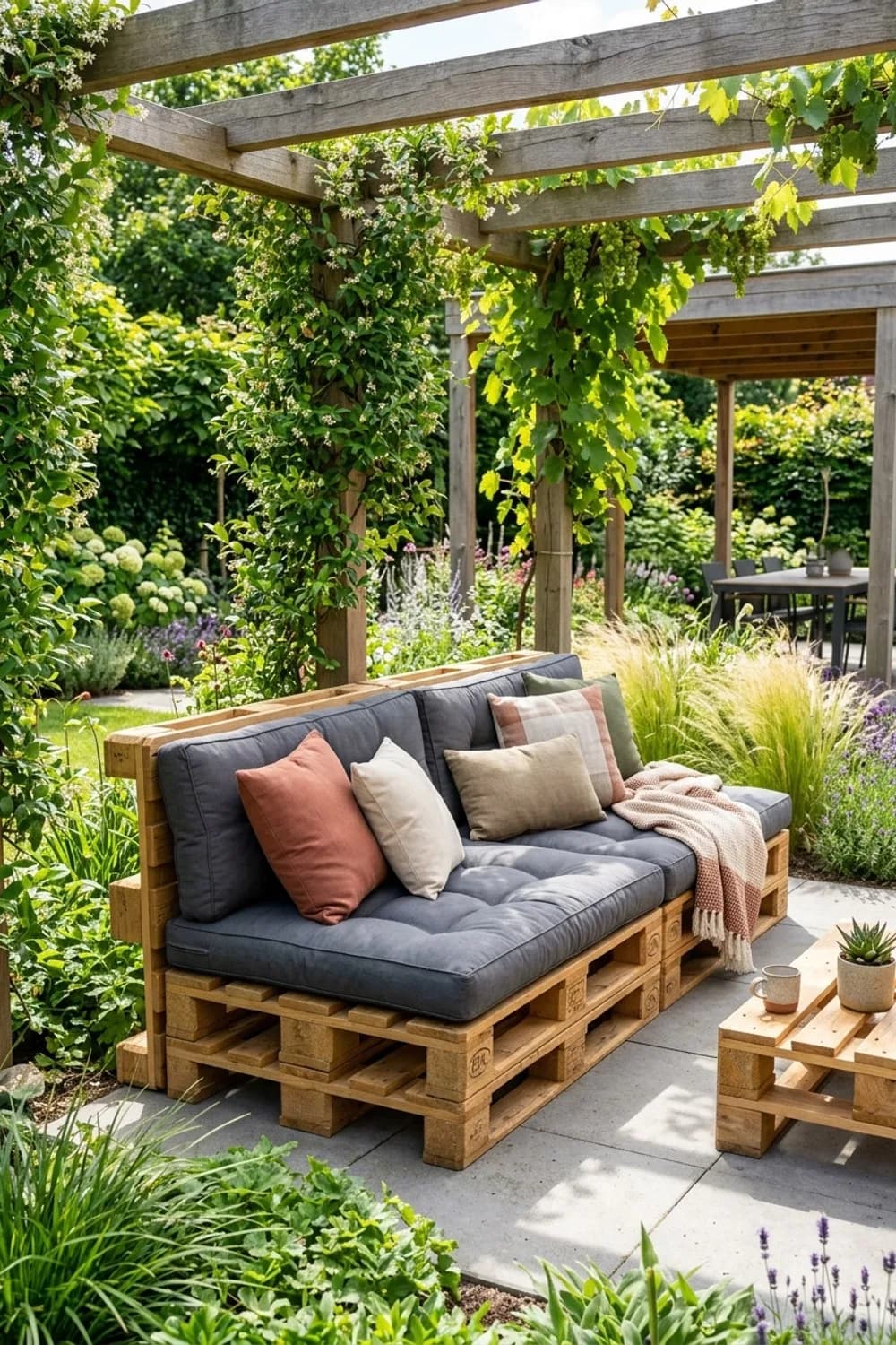 Die gemütliche Lounge-Ecke: Dein Outdoor-Wohnzimmer – Europaletten-Ideen für den Garten: 11 kreative Projekte
