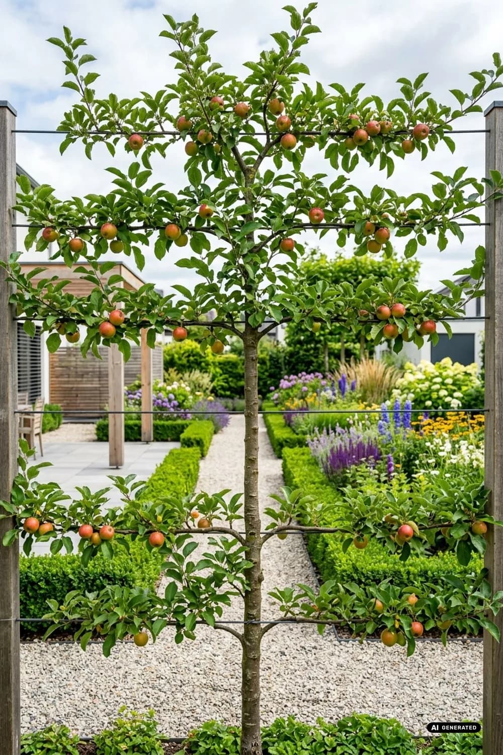 Spalierobst: Naschgarten und Sichtschutz in einem – Garten-Abtrennung Ideen: 9 schöne Inspirationen