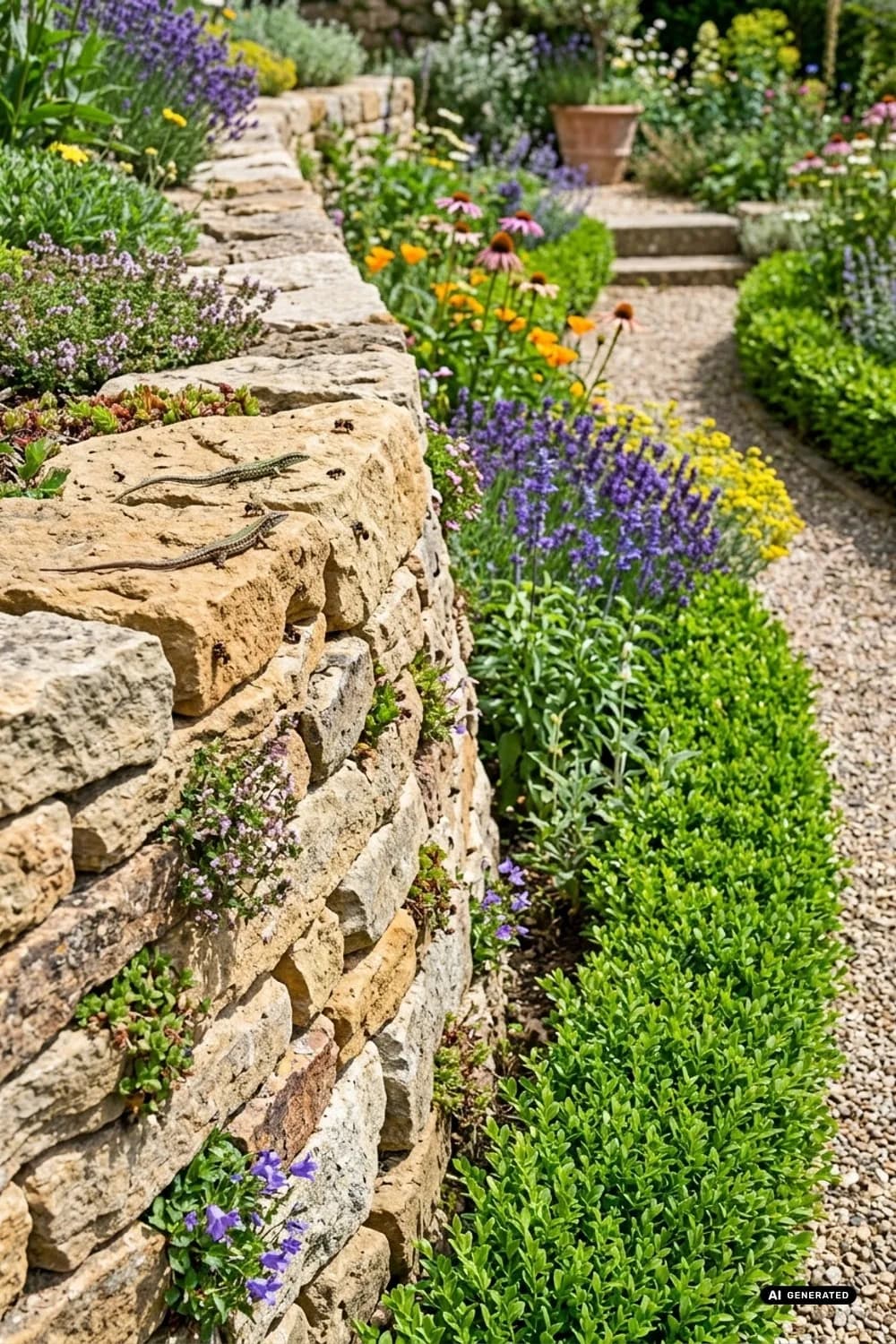 Trockenmauern aus Naturstein: Mediterranes Flair und Lebensraum – Garten-Abtrennung Ideen: 9 schöne Inspirationen