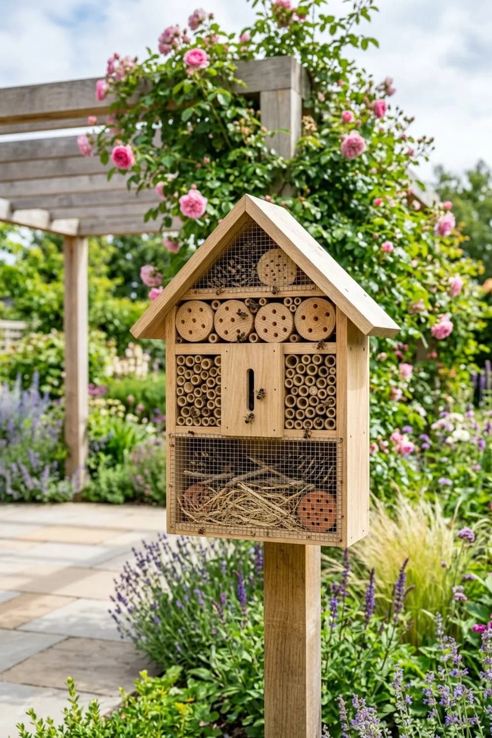 Insektenhotel aus Naturmaterialien: Ein Zuhause für nützliche Helfer – Selbstgemachte Garten-Deko: 8 kreative Ideen