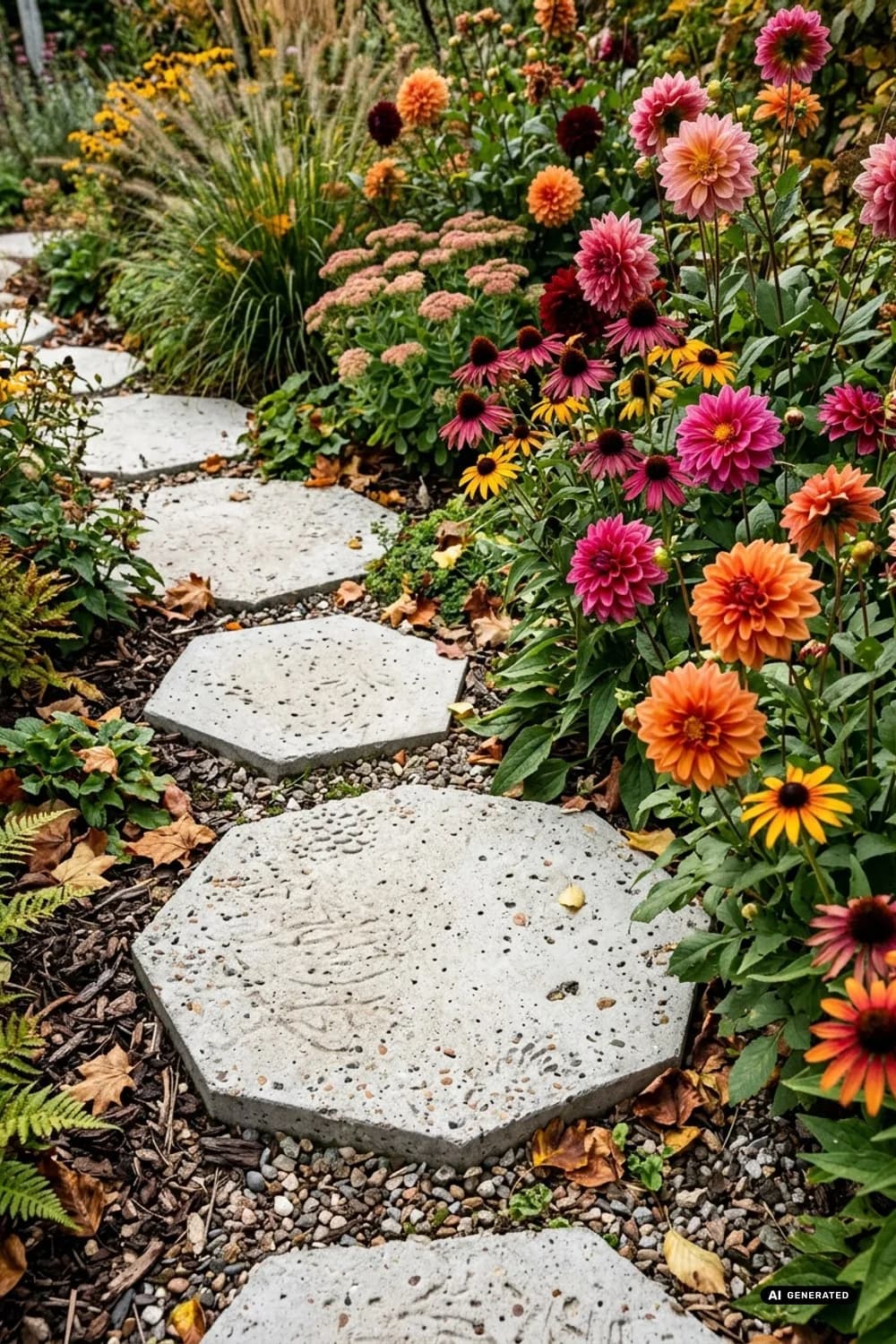 Gartenweg aus Trittsteinen: Individuelle Pfade anlegen – Garten-DIY: 9 kreative Ideen
