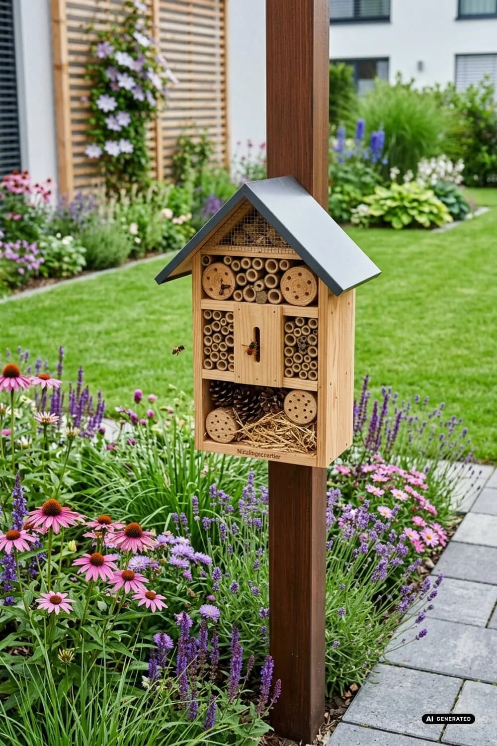 Das Insektenhotel: Ein Zuhause für nützliche Helfer – Garten-DIY-Ideen: 9 kreative Projekte