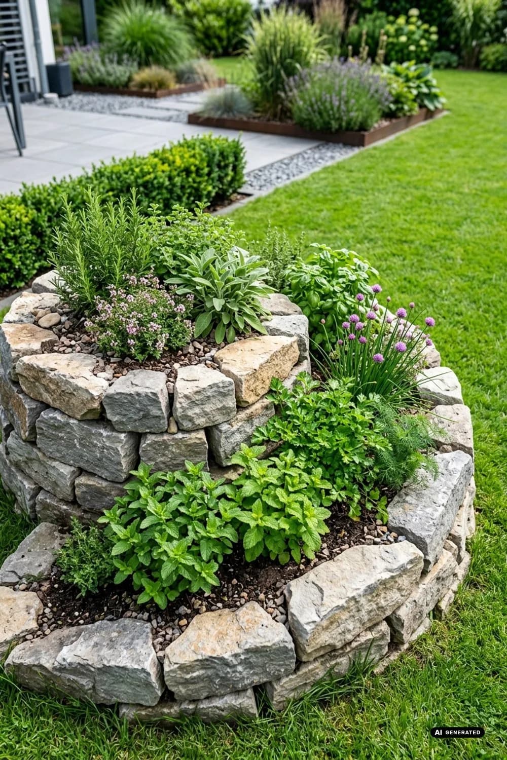 Kräuterspirale anlegen: Frische Aromen auf kleinstem Raum – Garten-DIY: 9 kreative Ideen