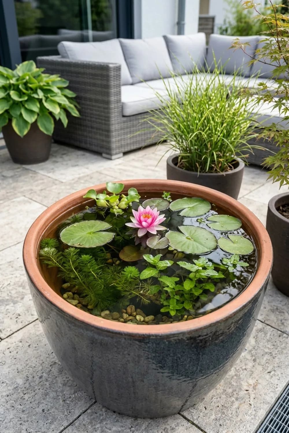 Miniteich im Kübel: Ein kleines Wasserparadies – Selbermachen im Garten: 7 kreative Ideen