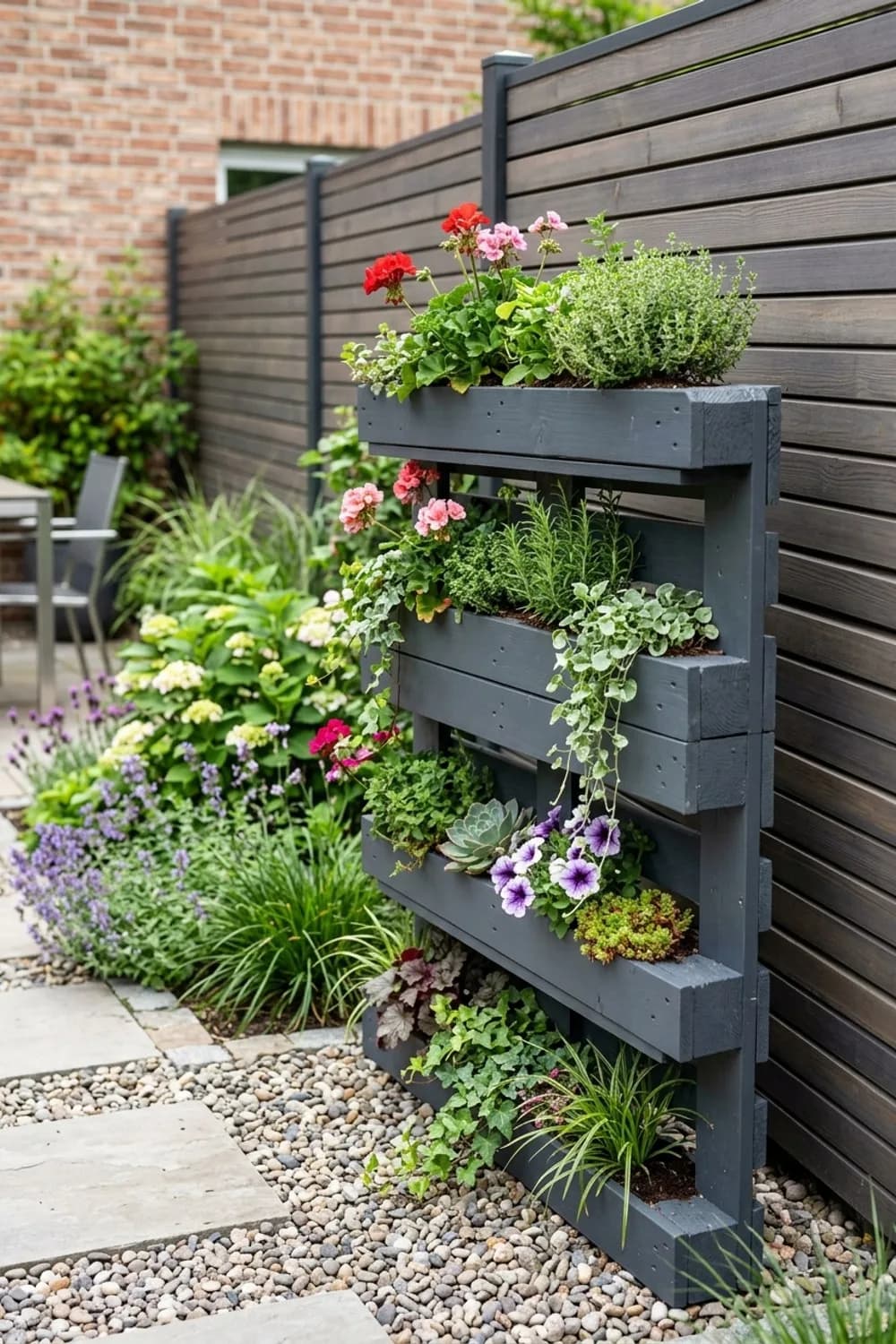 Vertikaler Garten aus einer Palette: Platzsparend und stilvoll – Selbermachen im Garten: 7 kreative Ideen