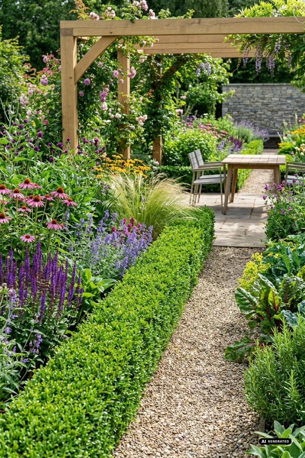 Buchsbaum-Einfassungen: Form trifft auf Lässigkeit – Garten im Landhausstil: 10 charmante Ideen