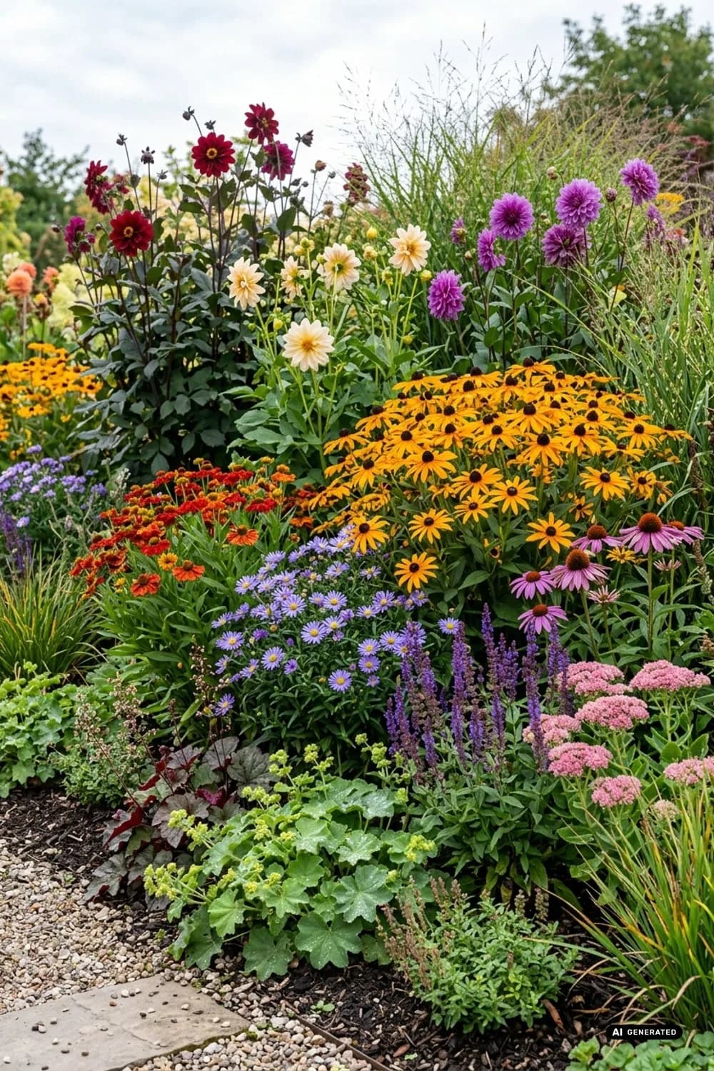 Üppige Staudenbeete: Das blühende Herzstück – Garten im Landhausstil: 10 charmante Ideen