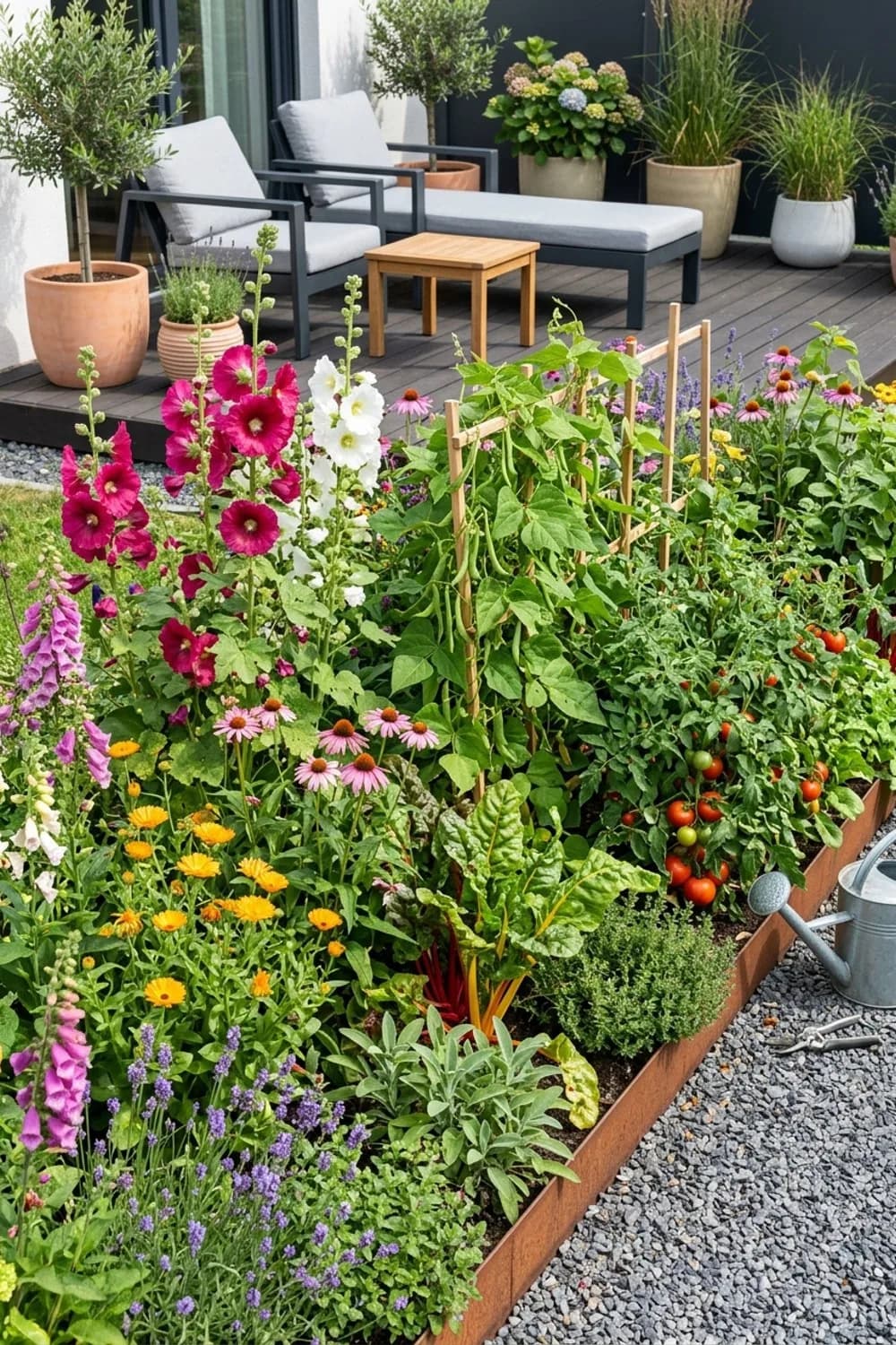 Der Bauerngarten-Charme: Bunte Vielfalt aus Blüten und Gemüse – Garten Inspiration: 9 schöne Ideen