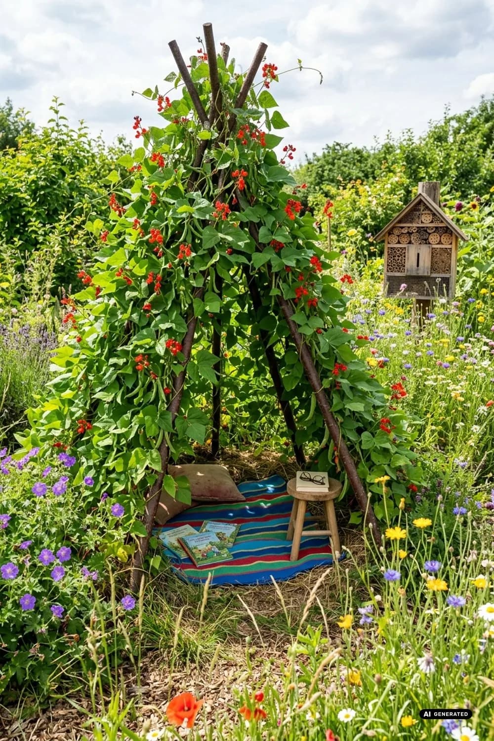Die geheime Sitzecke: Ein Rückzugsort zum Träumen und Lesen – Kinderbereich im Garten: 8 schöne Ideen