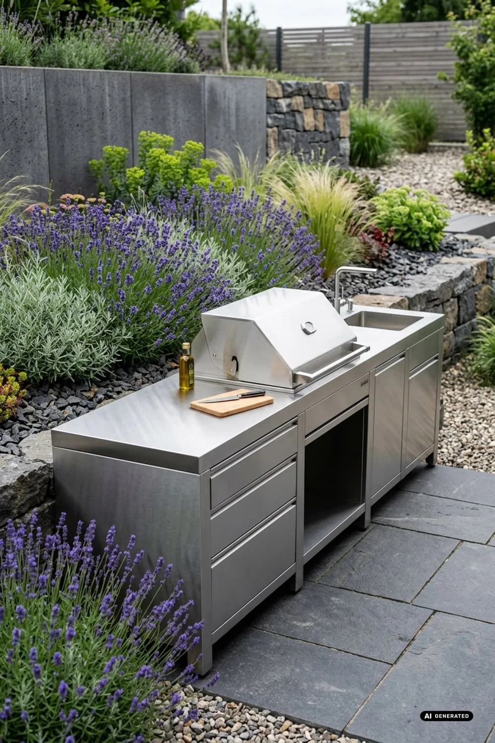 Die minimalistische Edelstahlküche: Modern und pflegeleicht – Gartenküche: 9 schöne Ideen