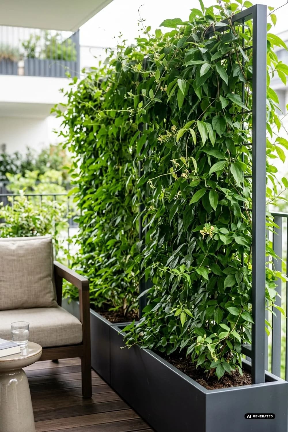 Grüne Wände: Sichtschutz mit Kletterpflanzen – Garten-Lounge einrichten: 8 gemütliche Ideen