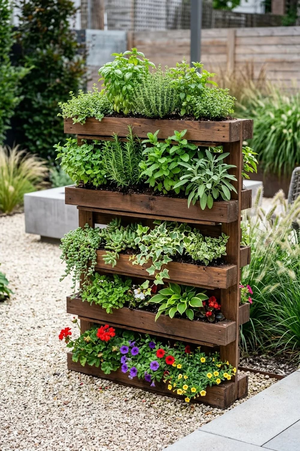 Europaletten: Der vertikale Garten für Balkon und Terrasse – Garten-Upcycling: 7 kreative Ideen