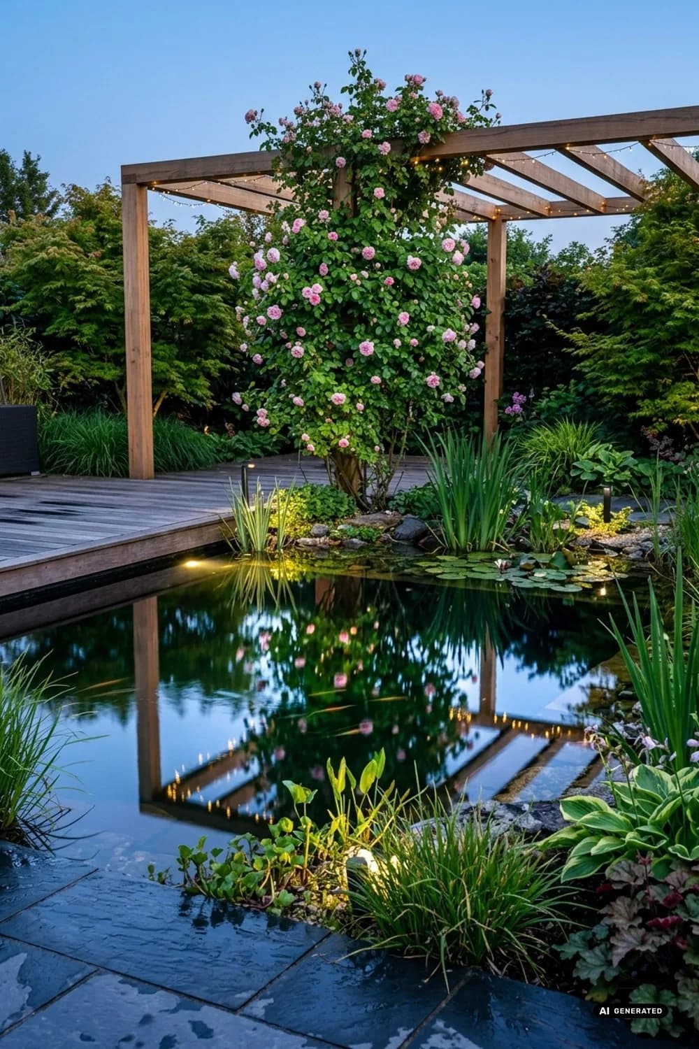 Wasser im Licht: Magische Reflexionen am Gartenteich – Licht im Garten: 7 schöne Ideen