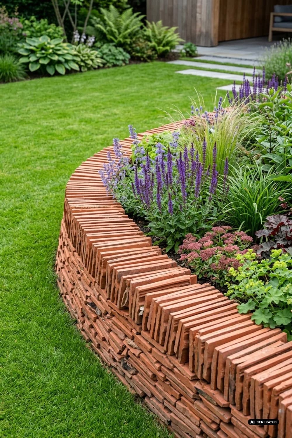 Dekorative Trockenmauer: Struktur und Lebensraum – Dachziegel als Deko im Garten: 11 kreative Ideen