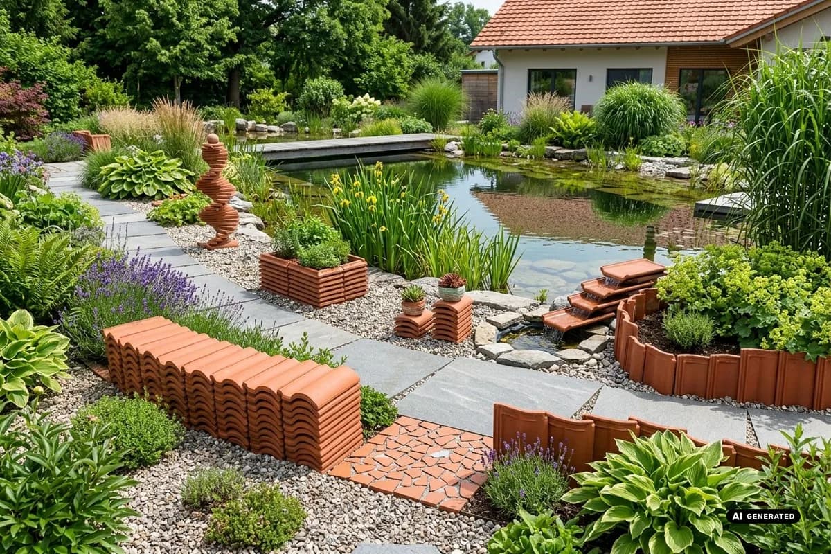 Dachziegel als Deko im Garten: 11 kreative Ideen – Titelbild